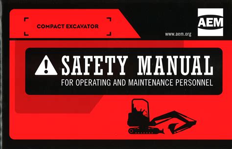 Compact Excavator Safety Manual 